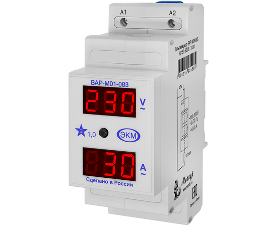 Купить Вольтметр/Амперметр ВАР-М01-083 AC150-600В УХЛ4 EKM по лучшей цене с доставкой - интернет-магазин Прогрессивные решения