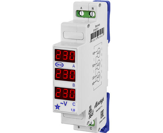 Купить Вольтметр ВР-М03-1 АС20-450В 400Гц УХЛ4 EKM по лучшей цене с доставкой - интернет-магазин Прогрессивные решения