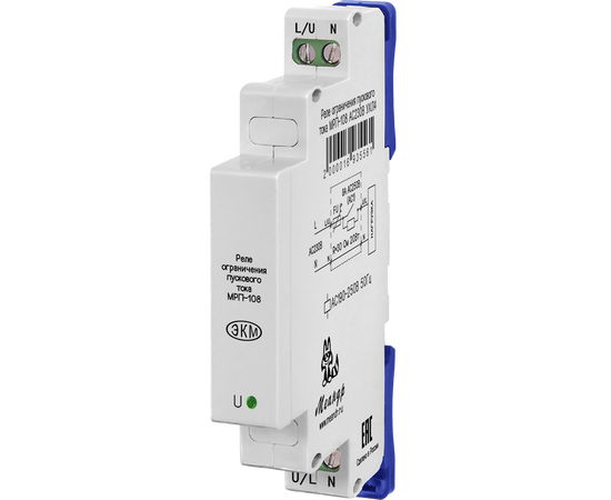 Купить Реле ограничения пускового тока МРП-108 AC230В УХЛ2 EKM по лучшей цене с доставкой - интернет-магазин Прогрессивные решения