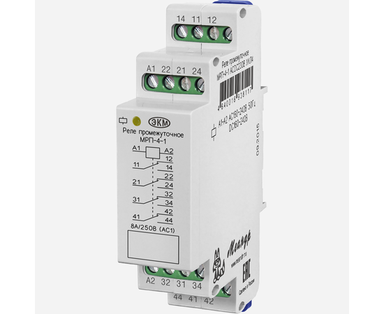 Купить Реле промежуточное МРП-4-1 ACDC230В УХЛ4 EKM по лучшей цене с доставкой - интернет-магазин Прогрессивные решения