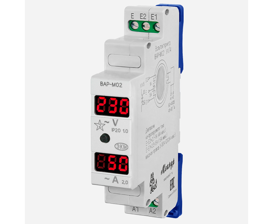 Купить Вольтметр/Амперметр ВАР-М02 АС20-450В УХЛ4 EKM по лучшей цене с доставкой - интернет-магазин Прогрессивные решения