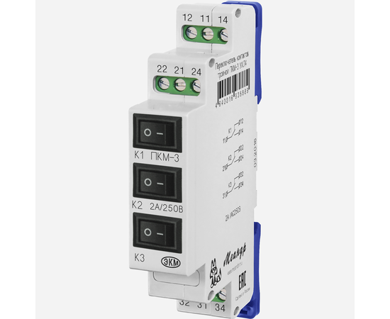 Купить Переключатель контактов тройной ПКМ-3 2A AC250В УХЛ4 EKM по лучшей цене с доставкой - интернет-магазин Прогрессивные решения
