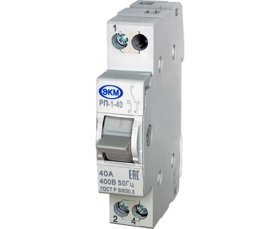 Купить Модульный реверсивный переключатель РП-1-40 EKM по лучшей цене с доставкой - интернет-магазин Прогрессивные решения