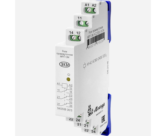 Купить Реле промежуточное МРП-3М ACDC12В УХЛ4 EKM по лучшей цене с доставкой - интернет-магазин Прогрессивные решения