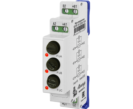 Купить Модуль держателя предохранителя МДП-3М 5A AC250В УХЛ4 EKM по лучшей цене с доставкой - интернет-магазин Прогрессивные решения