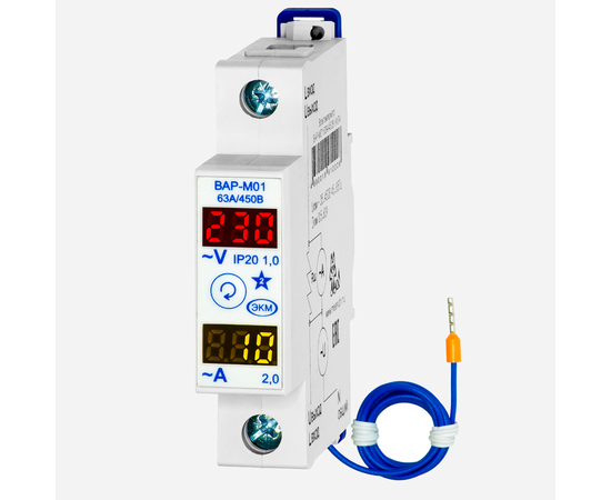 Купить Вольтметр/Амперметр ВАР-М01 63А/450В УХЛ2 EKM по лучшей цене с доставкой - интернет-магазин Прогрессивные решения