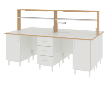 Купить Стол островной ЛАБ-2400 ОЛМ LAB по лучшей цене с доставкой - интернет-магазин Прогрессивные решения