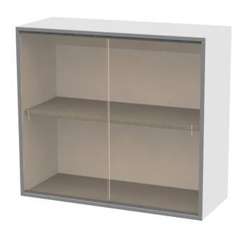 Шкаф навесной со стеклянными дверками ЛАБ-PRO НШС 80.32.70 ЛОиП  по лучшей цене с доставкой - интернет-магазин Прогрессивные решения