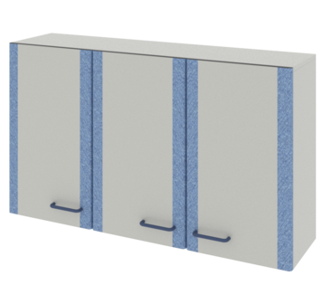 Шкаф навесной с дверками из софтформинга ЛАБ-PRO НШ 120.32.70 ЛОиП  по лучшей цене с доставкой - интернет-магазин Прогрессивные решения