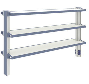 Стеллаж высокий к островному столу ЛАБ-PRO СТОв 180.40.105 ЛОиП  по лучшей цене с доставкой - интернет-магазин Прогрессивные решения