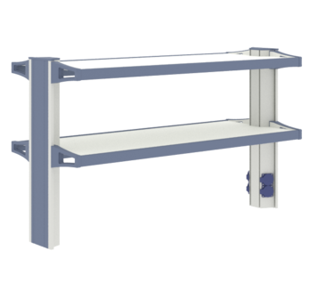 Стеллаж низкий к островному столу ЛАБ-PRO СТОн 120.40.70 ЛОиП  по лучшей цене с доставкой - интернет-магазин Прогрессивные решения