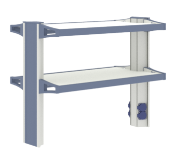 Стеллаж низкий к островному столу ЛАБ-PRO СТОн 90.40.70 ЛОиП  по лучшей цене с доставкой - интернет-магазин Прогрессивные решения