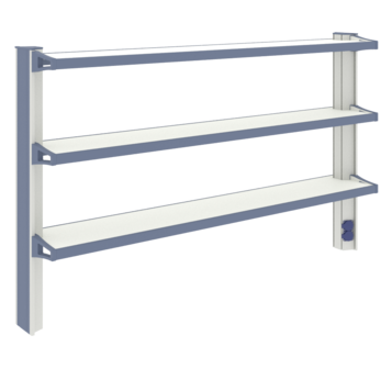 Стеллаж высокий к пристенному столу ЛАБ-PRO СТПв 180.27.105 ЛОиП  по лучшей цене с доставкой - интернет-магазин Прогрессивные решения