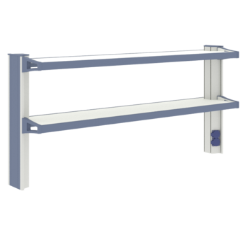 Стеллаж низкий к пристенному столу ЛАБ-PRO СТПн 150.27.70 ЛОиП  по лучшей цене с доставкой - интернет-магазин Прогрессивные решения