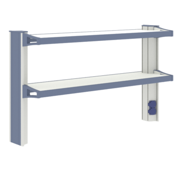Стеллаж низкий к пристенному столу ЛАБ-PRO СТПн 120.27.70 ЛОиП  по лучшей цене с доставкой - интернет-магазин Прогрессивные решения