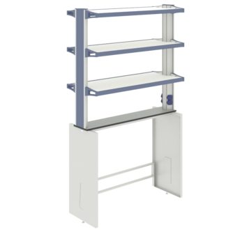 Технологическая стойка островная ЛАБ-PRO ТСОв 120.20/40.90/195 ЛОиП  по лучшей цене с доставкой - интернет-магазин Прогрессивные решения