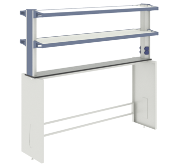 Технологическая стойка островная ЛАБ-PRO ТСОн 180.20/40.90/160 ЛОиП  по лучшей цене с доставкой - интернет-магазин Прогрессивные решения
