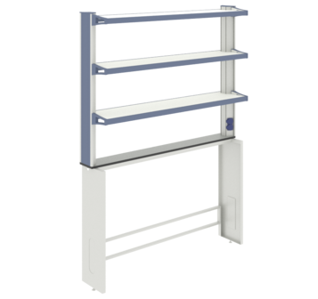 Технологическая стойка пристенная ЛАБ-PRO ТСПв 150.15/27.90/195 ЛОиП  по лучшей цене с доставкой - интернет-магазин Прогрессивные решения