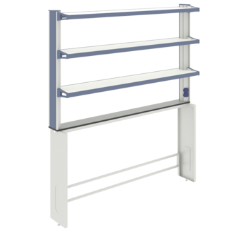 Технологическая стойка пристенная ЛАБ-PRO ТСПв 180.15/27.90/195 ЛОиП  по лучшей цене с доставкой - интернет-магазин Прогрессивные решения