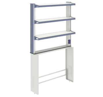 Технологическая стойка пристенная ЛАБ-PRO ТСПв 120.15/27.90/195 ЛОиП  по лучшей цене с доставкой - интернет-магазин Прогрессивные решения