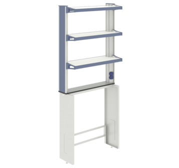 Технологическая стойка пристенная ЛАБ-PRO ТСПв 90.15/27.90/195 ЛОиП  по лучшей цене с доставкой - интернет-магазин Прогрессивные решения