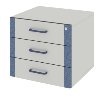 Тумба навесная с 3 ящиками ЛАБ-PRO ТЯ3 50.50.45 ЛОиП  по лучшей цене с доставкой - интернет-магазин Прогрессивные решения