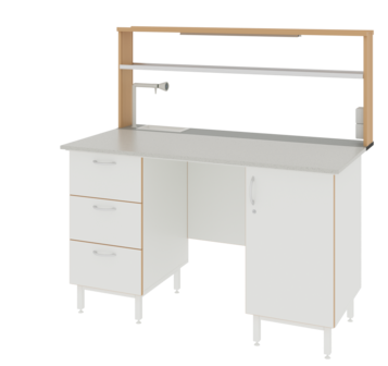 Купить Стол пристенный ЛАБ-1500 ПФМ LAB по лучшей цене с доставкой - интернет-магазин Прогрессивные решения