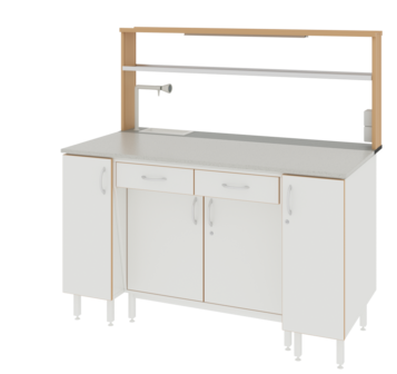 Купить Стол пристенный ЛАБ-1500 ПФТМ LAB по лучшей цене с доставкой - интернет-магазин Прогрессивные решения