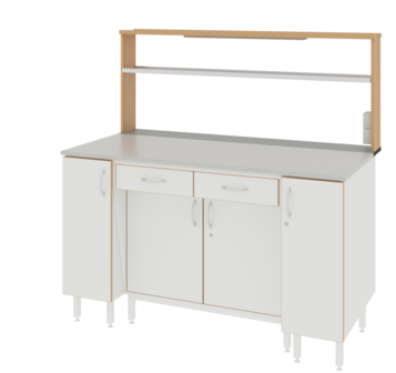 Купить Стол пристенный ЛАБ-1500 ПФТ LAB по лучшей цене с доставкой - интернет-магазин Прогрессивные решения