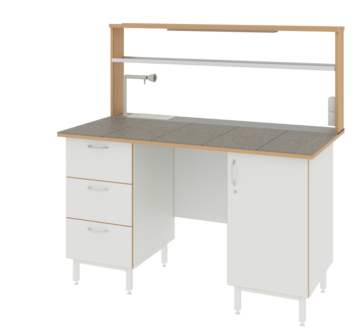 Купить Стол пристенный ЛАБ-1500 ПКМ LAB по лучшей цене с доставкой - интернет-магазин Прогрессивные решения