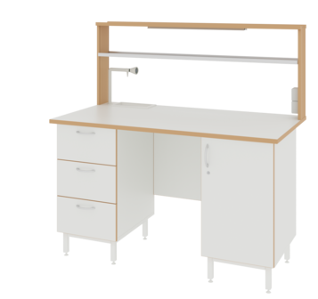 Купить Стол пристенный ЛАБ-1500 ПЛМ LAB по лучшей цене с доставкой - интернет-магазин Прогрессивные решения