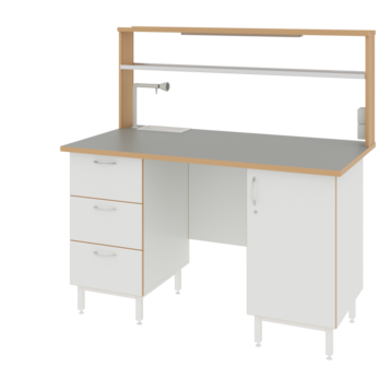 Купить Стол пристенный ЛАБ-1500 ПТМ LAB по лучшей цене с доставкой - интернет-магазин Прогрессивные решения