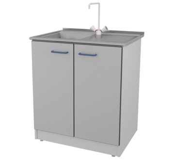 Стол-мойка ЛАБ-PRO МО13 80.60.90 SS ЛОиП  по лучшей цене с доставкой - интернет-магазин Прогрессивные решения