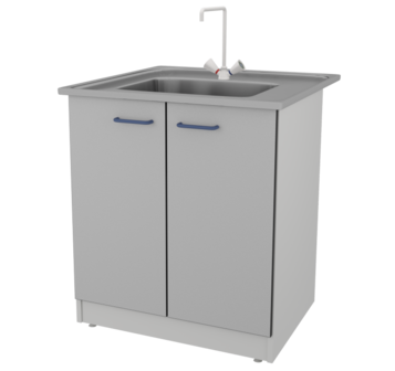 Стол-мойка ЛАБ-PRO МО30 80.80.90 SS ЛОиП  по лучшей цене с доставкой - интернет-магазин Прогрессивные решения