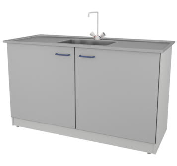 Стол-мойка ЛАБ-PRO МО30 150.65.90 SS ЛОиП  по лучшей цене с доставкой - интернет-магазин Прогрессивные решения