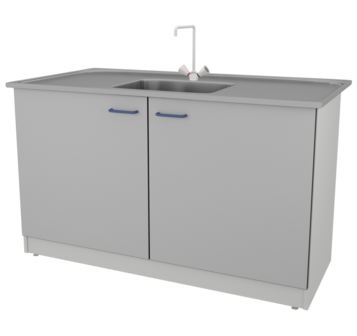 Стол-мойка ЛАБ-PRO МО30 150.80.90 SS ЛОиП  по лучшей цене с доставкой - интернет-магазин Прогрессивные решения