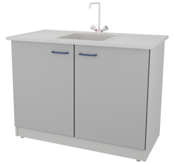 Стол-мойка  ЛАБ-PRO МО 120.65.90 F26/34 ЛОиП  по лучшей цене с доставкой - интернет-магазин Прогрессивные решения