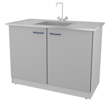 Стол-мойка ЛАБ-PRO МО 120.65.90 VI ЛОиП  по лучшей цене с доставкой - интернет-магазин Прогрессивные решения