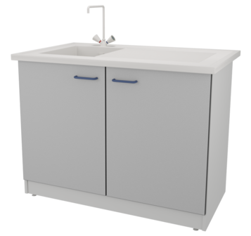 Стол-мойка ЛАБ-PRO МО 120.75.90 РР ЛОиП  по лучшей цене с доставкой - интернет-магазин Прогрессивные решения