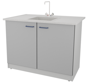 Стол-мойка ЛАБ-PRO МО 120.80.90 F26/34 ЛОиП  по лучшей цене с доставкой - интернет-магазин Прогрессивные решения