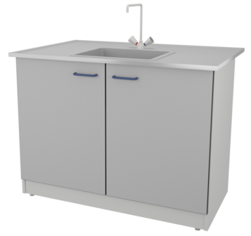 Стол-мойка ЛАБ-PRO МО 120.80.90 VI ЛОиП  по лучшей цене с доставкой - интернет-магазин Прогрессивные решения