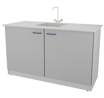 Стол-мойка ЛАБ-PRO МО 150.65.90 F20 ЛОиП  по лучшей цене с доставкой - интернет-магазин Прогрессивные решения