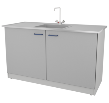 Стол-мойка ЛАБ-PRO МО 150.65.90 VI ЛОиП  по лучшей цене с доставкой - интернет-магазин Прогрессивные решения