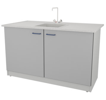 Стол-мойка  ЛАБ-PRO МО 150.80.90 F26/34 ЛОиП  по лучшей цене с доставкой - интернет-магазин Прогрессивные решения