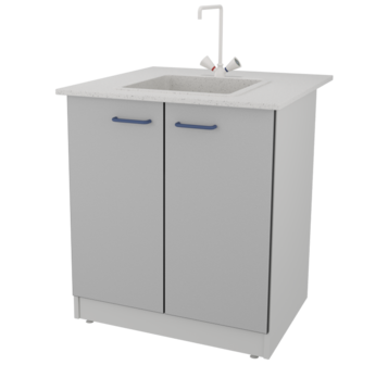 Стол-мойка ЛАБ-PRO МО 80.80.90 F20 ЛОиП  по лучшей цене с доставкой - интернет-магазин Прогрессивные решения