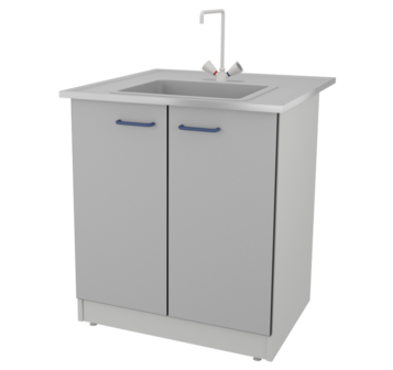 Стол-мойка ЛАБ-PRO МО 80.80.90 VI ЛОиП  по лучшей цене с доставкой - интернет-магазин Прогрессивные решения