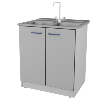 Стол-мойка  ЛАБ-PRO МД13 80.60.90 SS ЛОиП  по лучшей цене с доставкой - интернет-магазин Прогрессивные решения