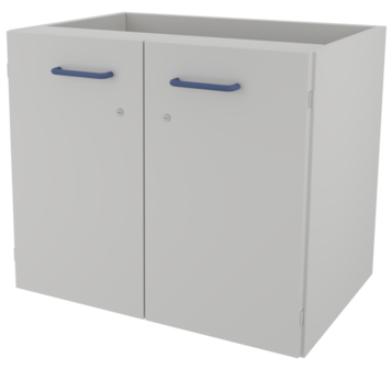 Тумба навесная металлическая с дверками ЛАБ-PRO ТНМД 80.50.60 ЛОиП  по лучшей цене с доставкой - интернет-магазин Прогрессивные решения