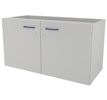 Тумба навесная металлическая с дверками ЛАБ-PRO ТНМД 110.50.60 ЛОиП  по лучшей цене с доставкой - интернет-магазин Прогрессивные решения