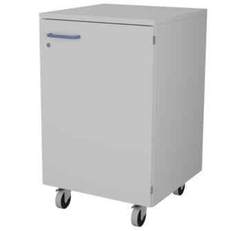 Тумба подкатная металлическая с дверкой ЛАБ-PRO ТПМД 50.50.81 ЛОиП  по лучшей цене с доставкой - интернет-магазин Прогрессивные решения